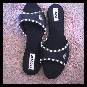 COPY - Lacoste black and white flats